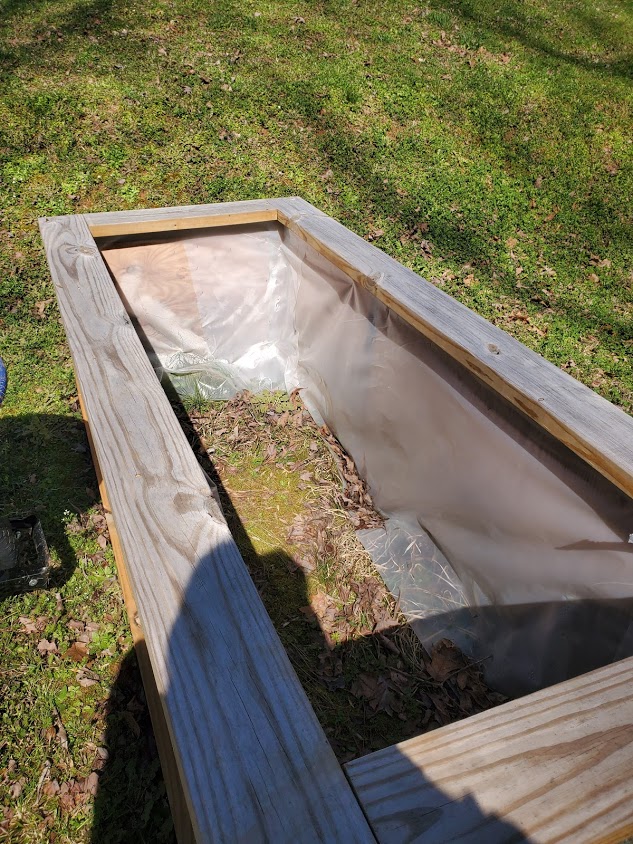 Empty completed raised bed