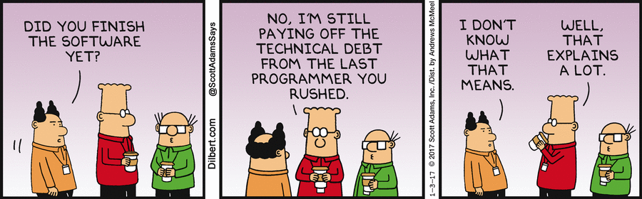 Dilbert and technical debt